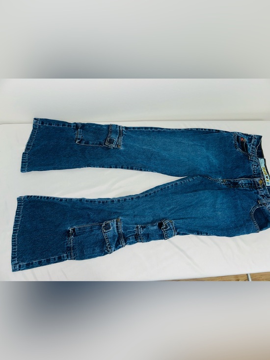 Mudd Denim - Vintage Y2K Mudd Cargo Flared Jeans 30 x 26 Medium Wash